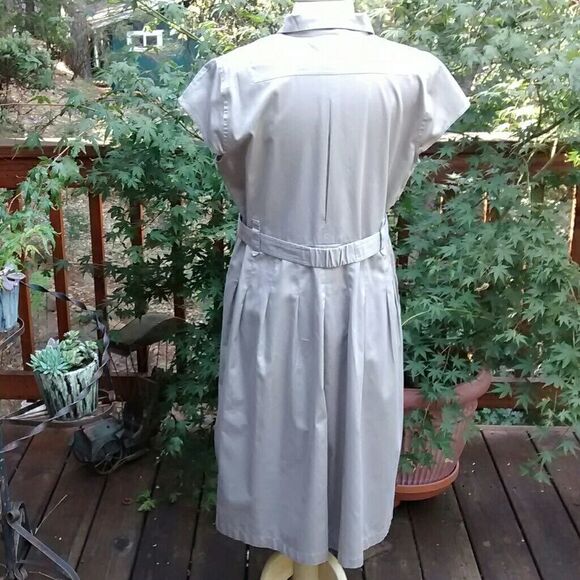 Alfani Cotton Khaki Dress - Picture 4 of 8